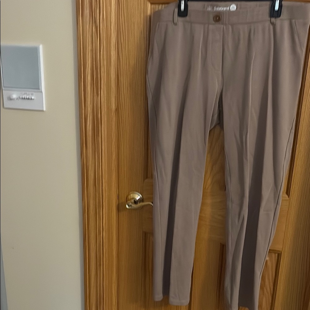 Betabrand Taupe Dress Pant Yoga Pants